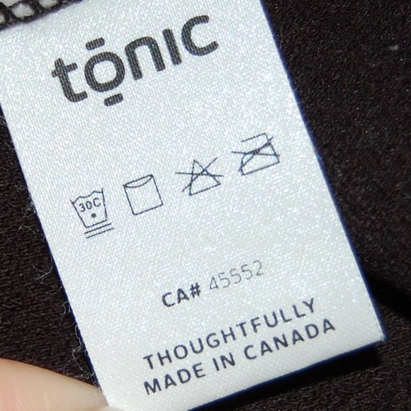 Tonic Active Hi Low Split Back Black and Gray Short Sleeve Small - Picture 8 of 9